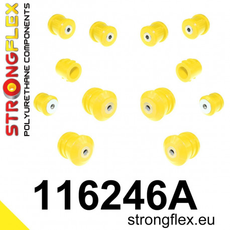 Polyuretánové silentbloky STRONGFLEX - 116246A: SADA - silentblokov prednej nápravy SPORT | race-shop.sk