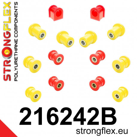 Polyuretánové silentbloky STRONGFLEX - 216242B: Sada silentblokov zadnej nápravy | race-shop.sk
