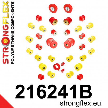 Polyuretánové silentbloky STRONGFLEX - 216241B: Kompletná sada silentblokov | race-shop.sk
