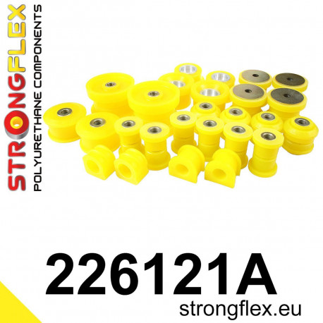 Polyuretánové silentbloky STRONGFLEX - 226121A: Kompletná sada silentblokov SPORT | race-shop.sk