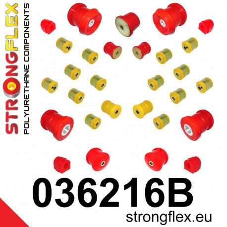 Polyuretánové silentbloky STRONGFLEX - 036216B: Sada silentblokov zavesenia | race-shop.sk