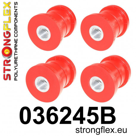 E63 E64 02-10 STRONGFLEX - 036245B: Silentblok uchytenia zadnej nápravy sada | race-shop.sk