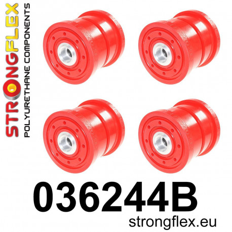 Polyuretánové silentbloky STRONGFLEX - 036244B: Zadná nápravnica - silentblok sada | race-shop.sk