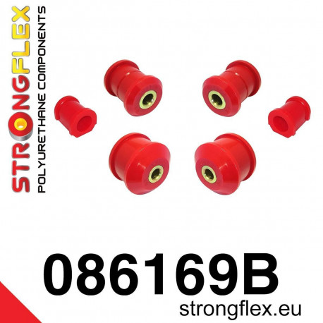 Polyuretánové silentbloky STRONGFLEX - 086169B: SADA - silentblokov prednej nápravy | race-shop.sk