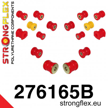 Polyuretánové silentbloky STRONGFLEX - 276165B: SADA - silentbloky zadnej nápravy | race-shop.sk