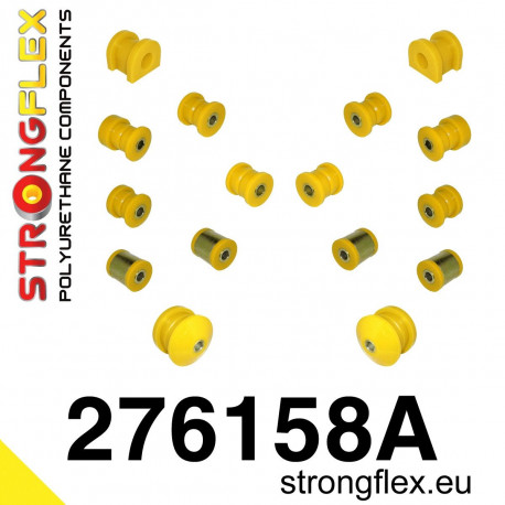 Baja (02-06) STRONGFLEX - 276158A: Sada silentblokov zadnej nápravy SPORT | race-shop.sk
