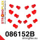 AP2 (04-09) STRONGFLEX - 086152B: Sada silentblokov zadnej nápravy AP2 | race-shop.sk