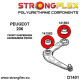 Polyuretánové silentbloky STRONGFLEX - 141563B: Predné rameno zadný silentblok | race-shop.sk