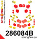 Polyuretánové silentbloky STRONGFLEX - 286084B: Kompletná sada silentblokov | race-shop.sk