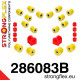 S13 (88-93) STRONGFLEX - 286083B: Sada silentblokov zadnej nápravy | race-shop.sk