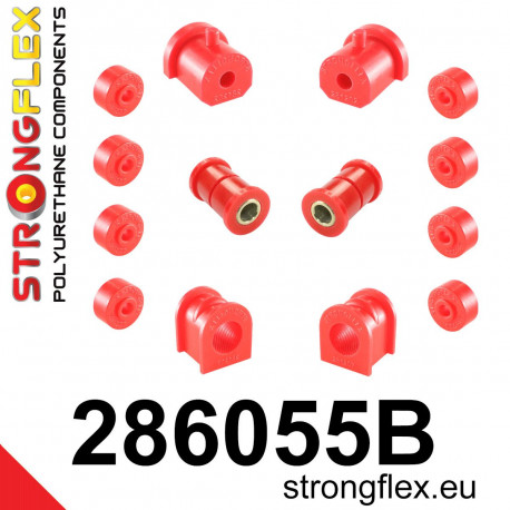 Polyuretánové silentbloky STRONGFLEX - 286055B: SADA - silentblokov prednej nápravy | race-shop.sk