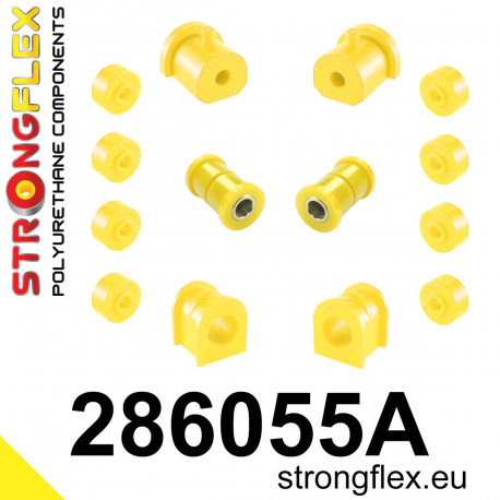 K11 (92-02) STRONGFLEX - 286055A: SADA - silentblokov prednej nápravy SPORT | race-shop.sk