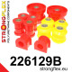 Golf IV R32 (01-04) STRONGFLEX - 226129B: Sada silentblokov zadnej nápravy | race-shop.sk