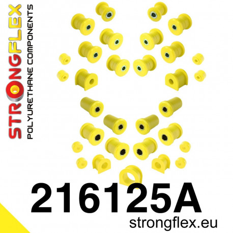 Polyuretánové silentbloky STRONGFLEX - 216125A: Kompletná sada silentblokov SPORT | race-shop.sk