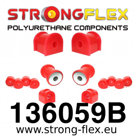 E (84-95) STRONGFLEX - 136059B: SADA - silentblokov prednej nápravy | race-shop.sk