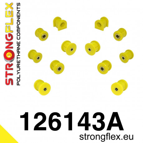 VII - VIII - IX (01-07) STRONGFLEX - 126143A: Sada silentblokov zadnej nápravy SPORT | race-shop.sk