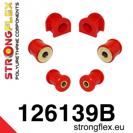 IV - V - VI (96-01) STRONGFLEX - 126139B: SADA - silentblokov prednej nápravy | race-shop.sk