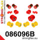 Polyuretánové silentbloky STRONGFLEX - 086096B: SADA - silentblokov prednej nápravy | race-shop.sk