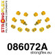 45 (99-05) STRONGFLEX - 086072A: Sada silentblokov zadnej nápravy bez puzdier pre uchytenie zadných vlečných ramien (081105B) SPORT | race-shop.sk