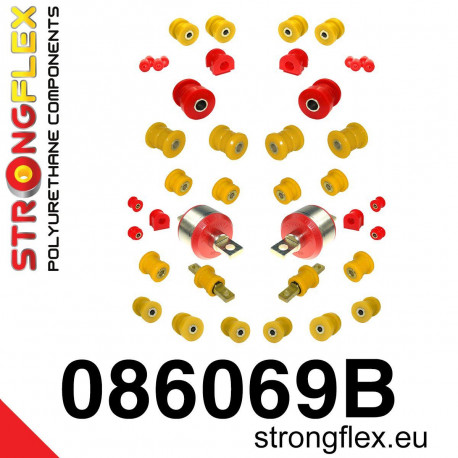 CRX del Sol (92-97) STRONGFLEX - 086069B: Kompletná sada silentblokov | race-shop.sk