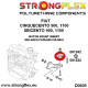 Seicento (98-08) STRONGFLEX - 061522A: Motor mount inserts SPORT | race-shop.sk