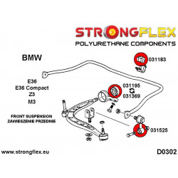 STRONGFLEX - 031369A: Puzdro predného spodného ramena M3 eccentric SPORT
