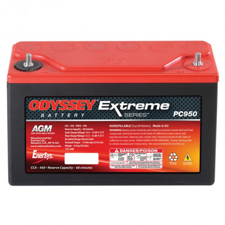 Autobatérie, boxy, držiaky Gélová autobatéria Odyssey EXTREME RACING PC950, 34Ah, 950A | race-shop.sk