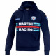 Mikiny a bundy Sparco MARTINI RACING pánska mikina s kapucňou tmavo modrá | race-shop.sk