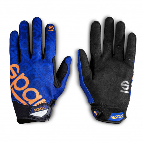 Rukavice Rukavice pre mechanikov Sparco MECA-3, modrá/oranžová | race-shop.sk