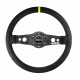 Volanty 2 ramenný športový volant Sparco R215, 350mm, semiš, bez odsadenia, čierna/žltá | race-shop.sk