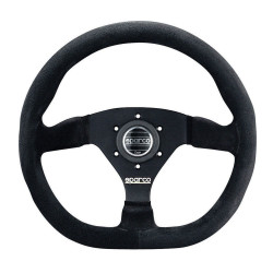 3 ramenný športový volant Sparco L360, 330mm, semiš, bez odsadenia, čierna
