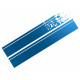 Foliatec dekoračný polep auta, STRIPES, 22x150cm, modrá