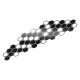 Spreje a fólie Foliatec dekoračný polep auta, HEXAGON, 130x32cm, čierna | race-shop.sk