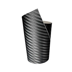 Dizajnová fólia carbon, čierna štruktúrovaná, 152x20cm