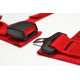 Bezpečnostné pásy a príslušenstvo ECE 4 bodové bezpečnostné pásy 2" (50mm) RACES, červené | race-shop.sk