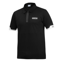 Polokošeľa SPARCO (na zips), čierna
