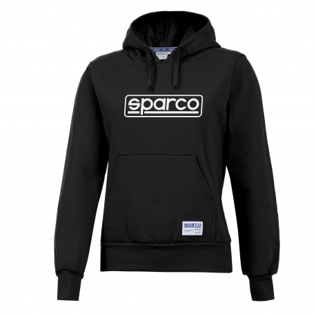 Mikiny a bundy Sparco dámska mikina s kapucňou FRAME LADY čierna | race-shop.sk