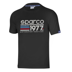 Tričko Sparco 1977 čierne