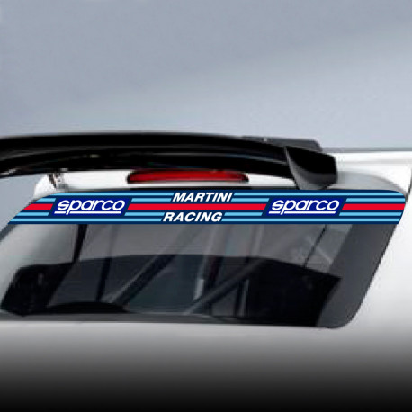 Nálepky na čelné sklo Zadná slnečná clona SPARCO Martini Racing | race-shop.sk