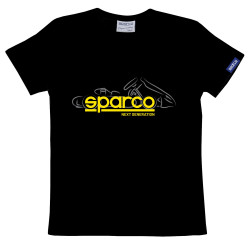 Detské tričko SPARCO Next Generation 2022, čierna