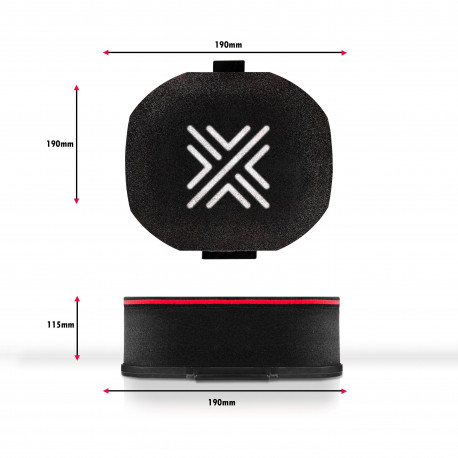 Filtre pre karburátory PX300 Box filter Pipercross 115mm výška | race-shop.sk