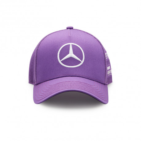 Čiapky a šiltovky MERCEDES AMG Trucker Cap Lewis Hamilton - purple | race-shop.sk