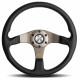 Volanty 3 ramenný športový volant MOMO TUNER 350mm, koža, strieborný | race-shop.sk