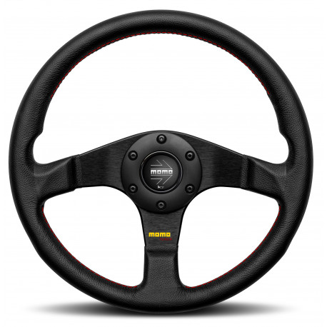 Volanty 3 ramenný športový volant MOMO TUNER, 320mm, koža, 37mm odsadenie, čierna | race-shop.sk