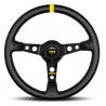3 spoke steering wheel MOMO MOD.07 black 350mm, leather