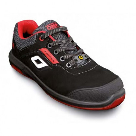 Topánky Working shoes OMP Meccanica PRO URBAN black/red | race-shop.sk