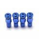 Ozdobné kryty ventilov Set 4ks hliníkových ventilov, rôzne farby | race-shop.sk