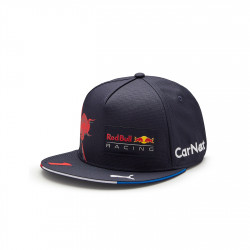 Detská šiltovka Red Bull RACING Max Verstappen, plochý šilt, modrá