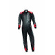 Kombinézy CIK-FIA race suit OMP KS-3 ART black/red | race-shop.sk