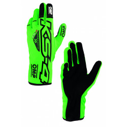 Race gloves OMP KS-4 ART my2023 (internal stitching) green/black